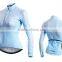ladies dye sublimation long sleeve cycling jersey uniforms