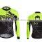 mens latest design fluo green cycling jersey uniforms