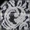 nylon cotton knitted stocklot fabrics grey lace fabric rigid raschel lace fabric