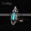 Fashion Jewelry Zinc Alloy High Quality Crystal Ring Vintage Style Women Party Show Gift Dresses Apparel Promotion Accessories