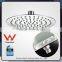 Rainfall shower head and arm Stainless steel WATERMARK