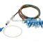 0.9mm SC/UPC steel tube 1x8 plc splitter