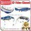 With 8GB flash/support Max 32GB TF card 98inch Virtual Display Full HD 1080p 3D Video Glasses