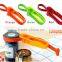 Eco-friendly colorful adjustable customized logo silicone can opener easy use
