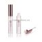 Newest round clear plastic lip gloss tube with applicator