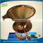 stainless steel cone shapes mesh strainer pour over coffee dripper with stand (free sample)