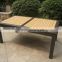 Plastic wood extendable dining table garden restaurant table