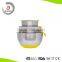 High quality 3 piece stainless steel salad bowl,yellow color
