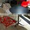 ABS Plastic Dining Folding Table With Aluminum Base