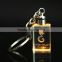 2016 high quality led crystal keychain metal