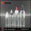 clear plastic pet 30ml 60ml 120ml twist top bottles for e vape liquid