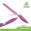 6 pcs non stick coating color knife set with acrylic stand