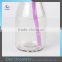Best Sale Milk Bottle Glass Recycled Mini Glass Milk Bottle With Colored Lids And Straw