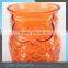 Best Selling Colored Thick Glass Votive Candle Holders Owl Custom Glass Candle Jars