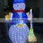 LED 2016 holiday time manufacturer lighted metal christmas snowman / led snowman motif lights