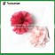 New design cute cotton fabric flower children hair clip set NCA160281