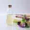 500ml factory price mouth blown antique shape transparent bamboo lid pyrex glass bottle