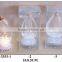 hand made spun glass nativity decoration with light
