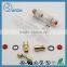Silver gold plated audio fuse holder 10*38 mm glass fuse big fuse China factory direct sales