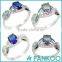 Latest engagement ring wedding ring designs Opal sterling silver ring