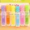 Best promotional gift creative stationery Novelty rectangle highlighter water color marker pen jumbo check liner nite writer pen