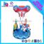 Hot sale coin operated carousel horses 3 seats horse carousel kiddie rides in park