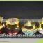 120ml amber PET plastic jar with golden cap