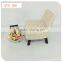 506-1 QVB JIANDE TONGDA Japanese Style Modern Low Chair / Soft Wood Footstool With Low Back Living Room Chair