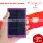 New products LED solar power with super capacity, power bank 20000mah with dual USB output