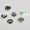 Engraved Company Logo Pendant Round Shape Metal Name Tag With Holes