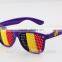 Oem Flag custom logo sticker pinhole sunglasses