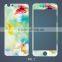 Alibaba express for iphone 6s colorful rainbow tempered glass screen protective film with painting designs, China supplier