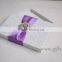 Elegant White Wedding Invitation Card Box With pearl brooch
