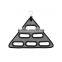 Home Decorative Wall Amounted Hanging Tie Scarf Organizer