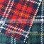 new design multicolored red white blue black yellow check tartan woven wool fabric