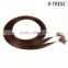 22inch medium chestnut brown 6color 0.5g silk straight remy indian pre tipped human hair extension