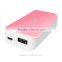 Private model 5200mah mobile phone powebank charger for samsung galaxy notes