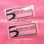 T-shirt care label heat transfer /brand transfer logo for garment :