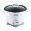 5 cups mini drum shape purple rice cooker with glass lid