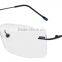 brand new high quality cheap rimless custom logo reading glasses