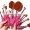 10pcs kinds of oval makeup brush set