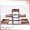 New Style Walnut Veneer Clothing Display Stands For Metal