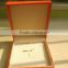 Chinese factories wholesale custom high-grade PU leather jewelry box, orange gift box