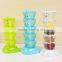 Clear Seasoning Rack Spice Pots Acrylic Seasoning Box Storage Container Condiment Jars