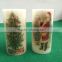 flameless led candles 3''x5'' christmas flickering real wax led candle light decoratice christmas led wax candles