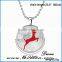 2016 HOT Jewelry Glass Tile Glow design Christmas Ornament Necklace
