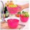 Household plastic washing baskets