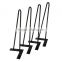 Best selling 2 legs modern cast iron table base hairpin table legs with 16 inches