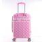 cheap pink abs luggage sets