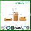 Eco-friendly bamboo bathroom accessory set/bath accessory/bath accessory set with 4 pieces